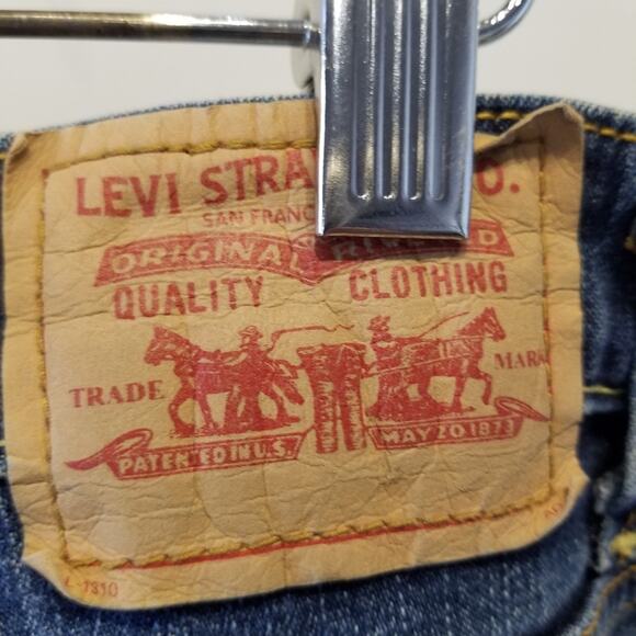 Levi's 515 Bootcut Curvy Blue Jeans Stretch Denim Plus Size 18 - Picture 9 of 12